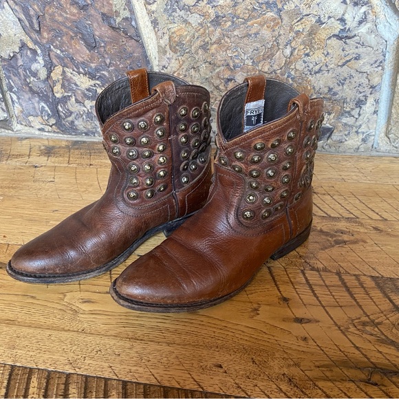 Embellished Frye western booties w/plenty of life! - Picture 2 of 8